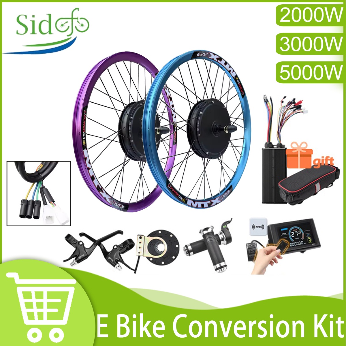 New Upgrade Ebike Conversion K - 72V 5000W Hub Motor Kit recension och pris