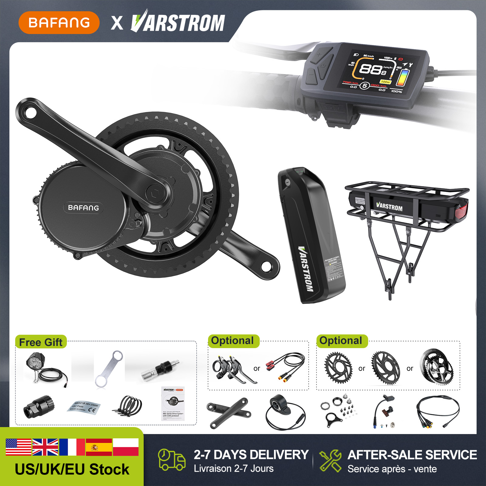 [US Direct] BAFANG 48V 500W750 - Bafang Bbshd 1000W Conversion Kit recension och pris