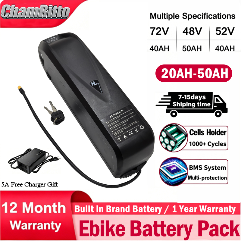 72V60V 48V 20AH 52V 36V 30AH 4 - Ebike Battery 48V 20Ah Hailong recension och pris