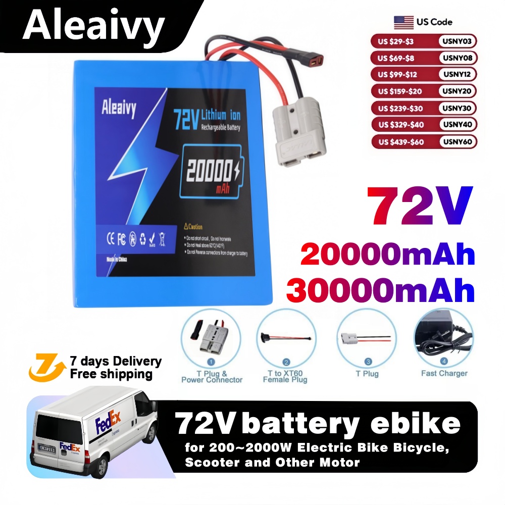 Ship from US 72V 20Ah 30Ah Ele - Electric Bicycle Battery 72V 30Ah recension och pris