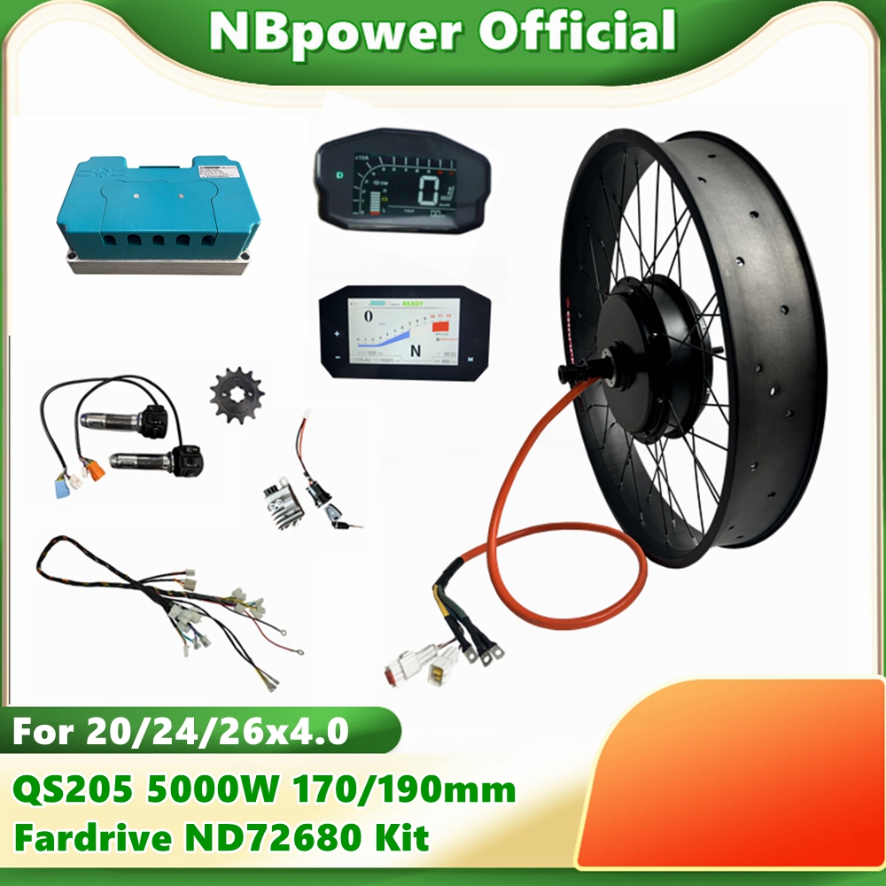 NBpower QS205 72V 5000W 170/19 - 72V 5000W Hub Motor Kit recension och pris