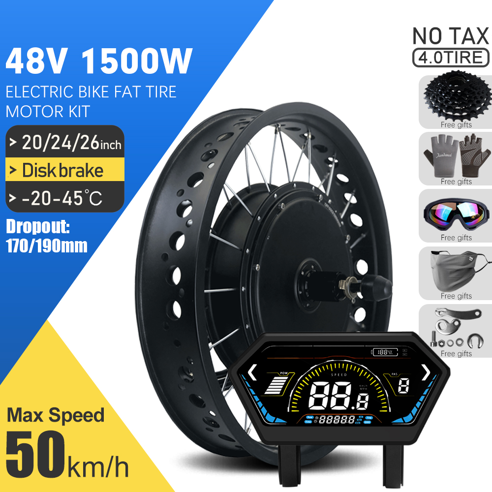 Electric Fat Bike Kit 48V 1500 - 72V 5000W Hub Motor Kit recension och pris