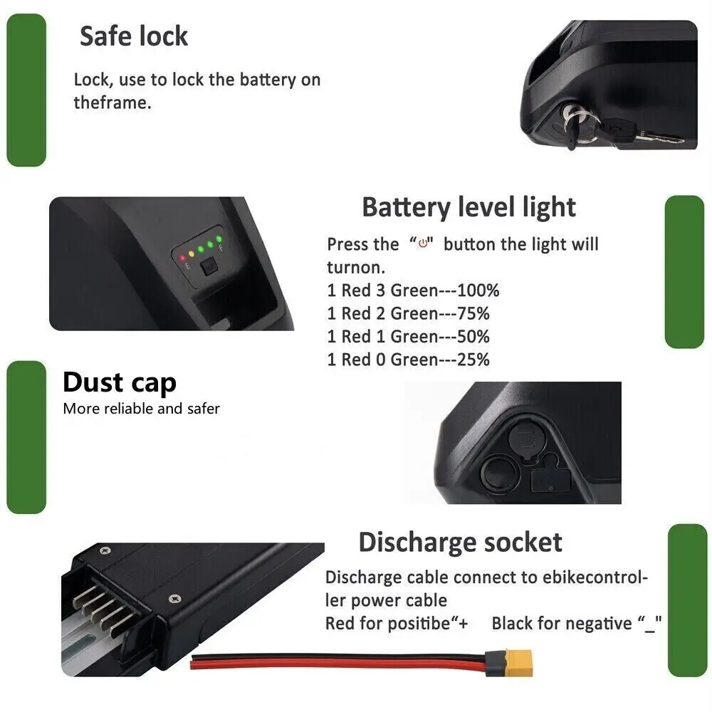 Hailong E-Bike Battery 36V 48V - Ebike Battery 48V 20Ah Hailong recension och pris